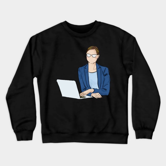 A businesswoman Crewneck Sweatshirt by Ammi